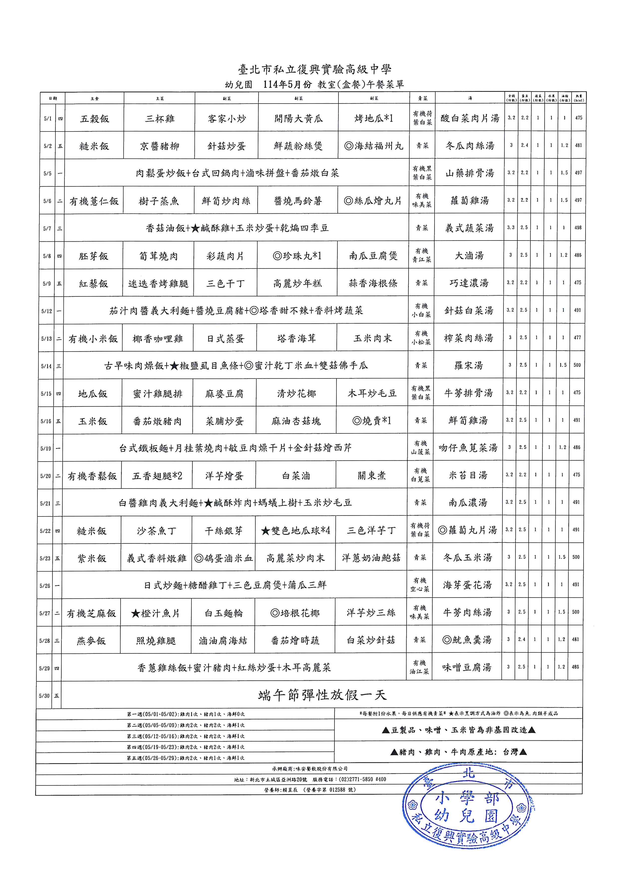 當月菜單